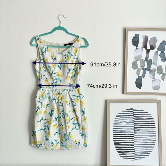 Zara Non sleeve Mini Print Dress - Picture 9 of 10